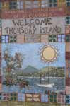 Mosaic on arrival at Thursday Island