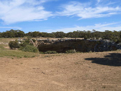 Weebubbie cave—one of many in the Nullarbor plains