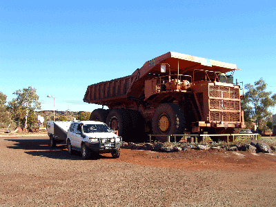 Mining truck in Newman