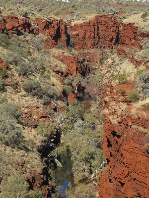 View from Knox Lookout in Karijini National Park